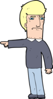 cartoon man pointing png