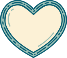 iconic tattoo style image of a heart png