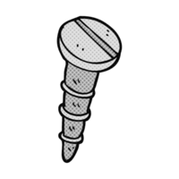 hand drawn cartoon screw png