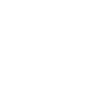 Wild Mushroom Chalk Drawing png