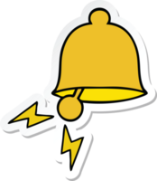 autocollant d'une cloche de dessin animé mignon png