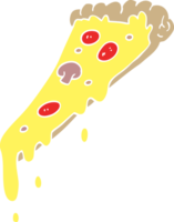 cartoon doodle pizza slice png