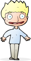 cartoon excited boy png
