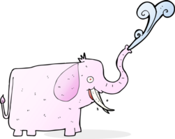 glücklicher elefant der karikatur png