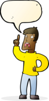 cartoon man with complaint with speech bubble png