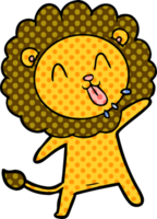 León feliz de dibujos animados png