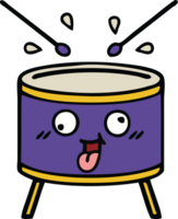 cute cartoon of a drum png
