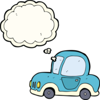 cartoon car with thought bubble png