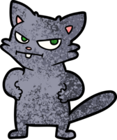 Cartoon verärgerte Katze png