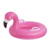 3d flamingo flutuador verão ícone png