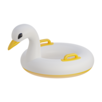 3d cisne flutuador verão ícone png