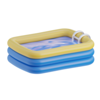 3d summer swimming pool icon png