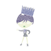 cartoon vampire wearing crown png