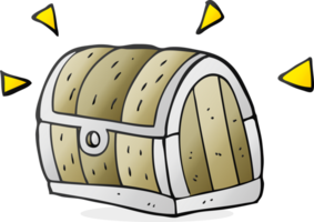 hand drawn cartoon treasure chest png