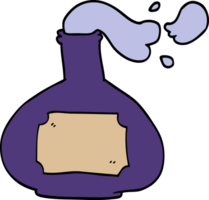 poção de fumar doodle de desenho animado png