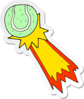 sticker of a cartoon tennis ball serve png