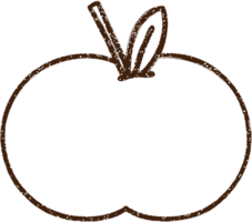 Apple Charcoal Drawing png