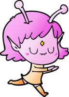 cartoon alien girl png