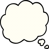 nuage de pensée doodle dessin animé png