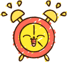 dibujo de tiza de alarma que suena png