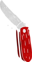 tecknad serie hopfällbar kniv png