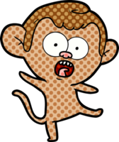 cartoon shocked monkey png