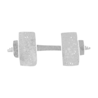 hand retro cartoon dumbbell png