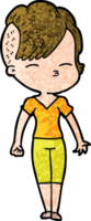 garota de desenho animado png