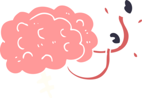 cartoon doodle of a monster brain png