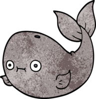 cartoon doodle whale png