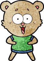 Lachender Teddybär-Cartoon png