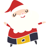 dibujos animados ilustración kawaii de Papa Noel claus png