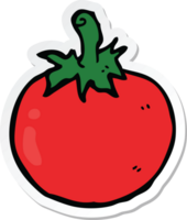 sticker of a cartoon tomato png