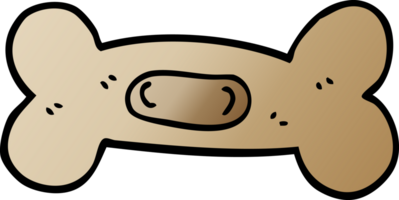 cartoon doodle pet bone png