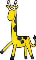 tekenfilm tekening wandelen giraffe png