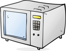 hand drawn cartoon microwave png