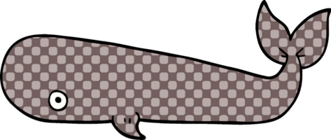 cartoon doodle whale png