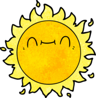 contento cartone animato sole png