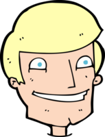 Cartoon grinsender Mann png