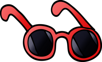 cartoon doodle sun glasses png