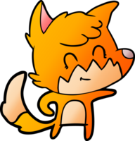 cartoon friendly fox png