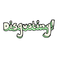 disgusting  hand drawn cartoon png