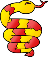 serpiente garabato de dibujos animados png