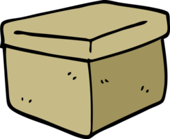 caja de presentación de doodle de dibujos animados png