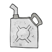 hand textured cartoon fuel can png