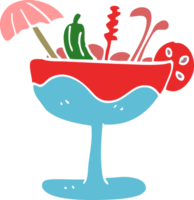 cartoon doodle tropical cocktail png