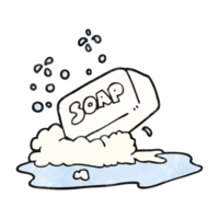 hand textured cartoon bar of soap png