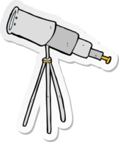 autocollant d'un télescope de dessin animé png