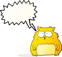 hand drawn speech bubble cartoon cat png