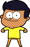 hombre feliz de dibujos animados png